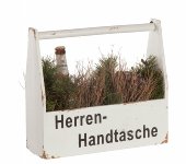 Antikholz-"Herrenhandtasche"