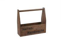 Antikholz-"Herrenhandtasche"