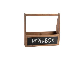 wooden box with handle