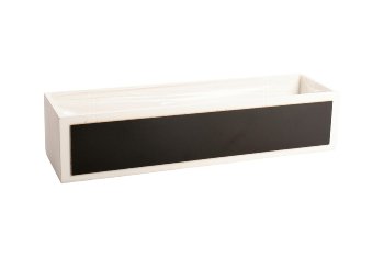 wooden planter box w blackboard