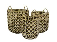 Polyrattan-Korb mit Henkeln