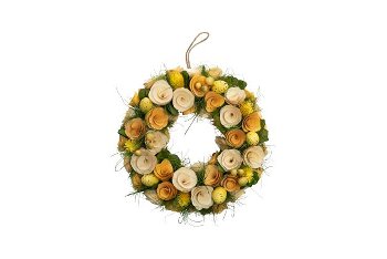 woodchip rose wreath