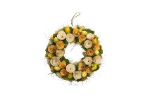 woodchip rose wreath