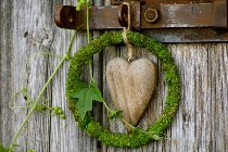 solid wood heart, thick