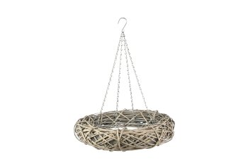 willow hanging wreath w metal net