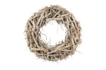 cotton root wreath, flat