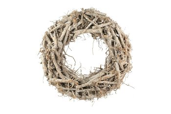cotton root wreath, flat