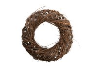 twig wreath, upright