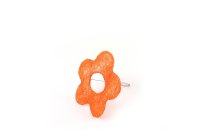 sisal holder,flower,orange,15cm