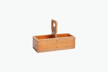 wooden bottle box w handle