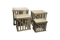 wooden boxes
