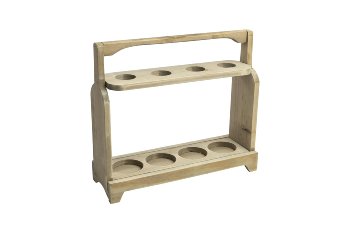 wooden bottle holder, 4 pcs