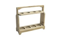 wooden bottle holder, 4 pcs