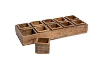 Holz-Kiste, 10er Unterteilung