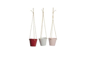 zinc hanging pot, assorted