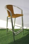Alum rattan bar chair,105x50x53cm