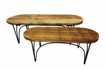 wooden/metal stool