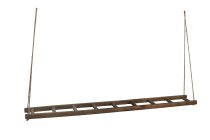 wooden ladder horizontal hanging