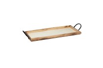 wooden tray with handles