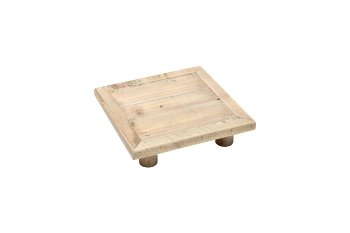 wooden tray with feet
