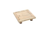 wooden tray with feet