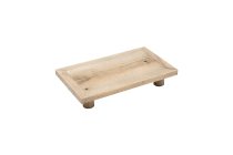 wooden tray with feet