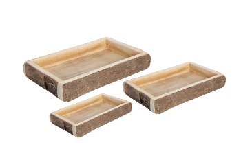 Paulowniaschwarten-Tablett