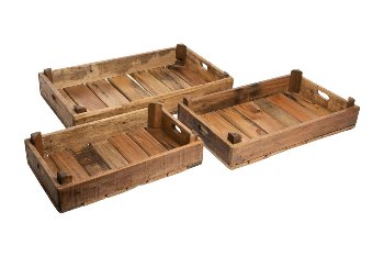Mahagoniholz-Tabletts