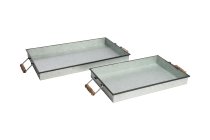 metal tray w handle
