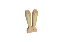 wooden rabbit head