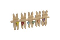wooden rabbit garland