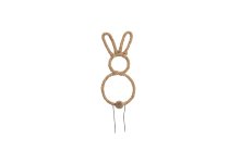 jute rope rabbit w sticks