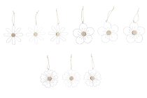 wire/wood flower