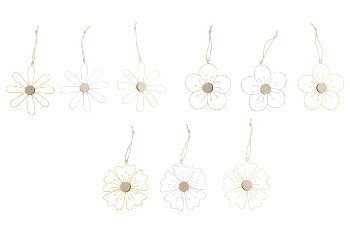 wire/wood flower