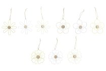 wire/wood flower