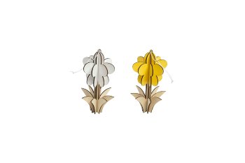 wooden hanging flower