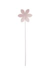 metal flower on stick