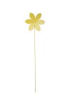metal flower on stick