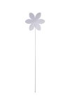 metal flower on stick