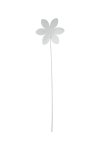 metal flower on stick