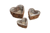 bark/vine planter heart