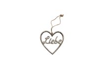 Aluminium heart-hanger