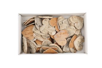birch hearts, 60pcs/box
