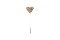 birch bark heart on stick