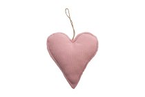 cord-fabric heart-hanger