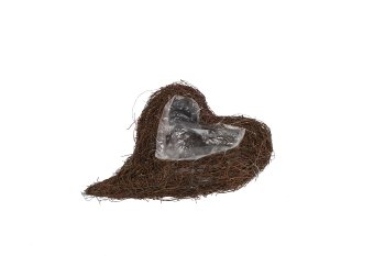 dark grass heart planter