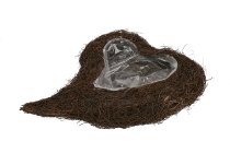 dark grass heart planter