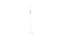 metal heart on stick
