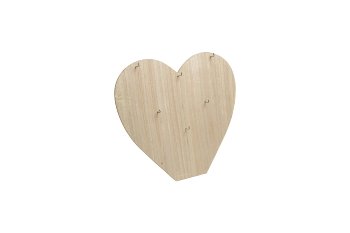 wood heart display
