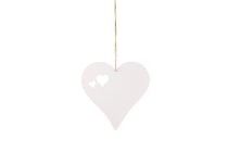 wooden heart with hearts